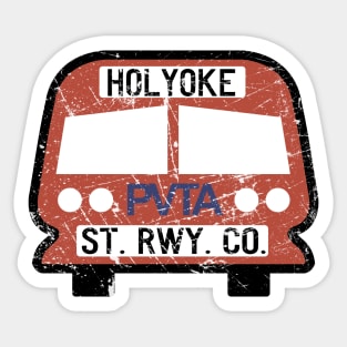 Distressed Holyoke Street Railway Sticker